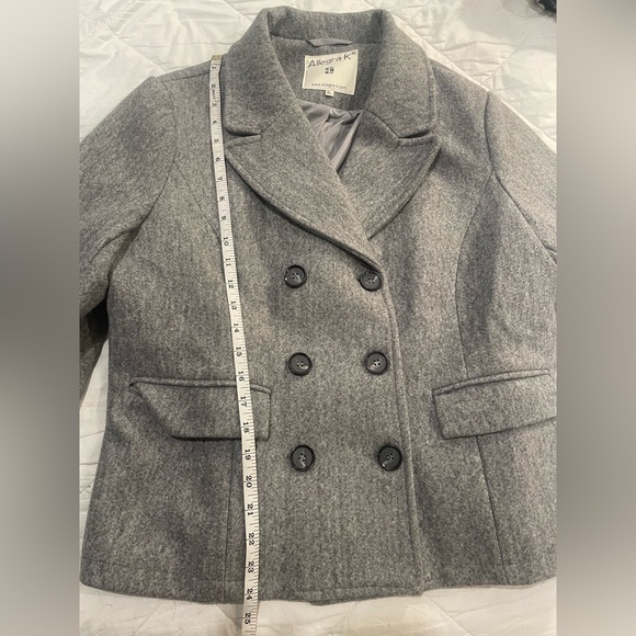 Grey Allegra K Women’s Double Breasted Pea Coat Size XL- never worn! - Picture 7 of 9
